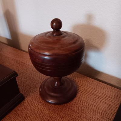 LEATHER TOOLED WALLET AND DRESSER TOP ITEMS TO HOLD YOUR TREASURES