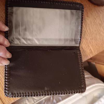 LEATHER TOOLED WALLET AND DRESSER TOP ITEMS TO HOLD YOUR TREASURES