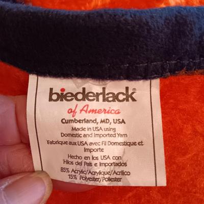 FULL SIZE DENVER BRONCOS BLANKET AND A DOWN FILLED THROW