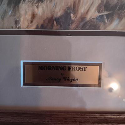 "MORNING FROST" SIGNED BY ARTIST NANCY GLAZIER