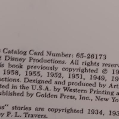 WALT DISNEY'S 1965 4 CHILDREN'S BOOK SET AND 2 DISNEY MOVIES