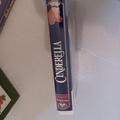 WALT DISNEY'S 1965 4 CHILDREN'S BOOK SET AND 2 DISNEY MOVIES