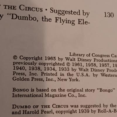 WALT DISNEY'S 1965 4 CHILDREN'S BOOK SET AND 2 DISNEY MOVIES