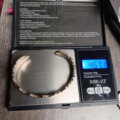 STERLING SILVER BRACELET 46.71g