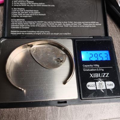STERLING SILVER PENDANT AND BRACELET 29.53g