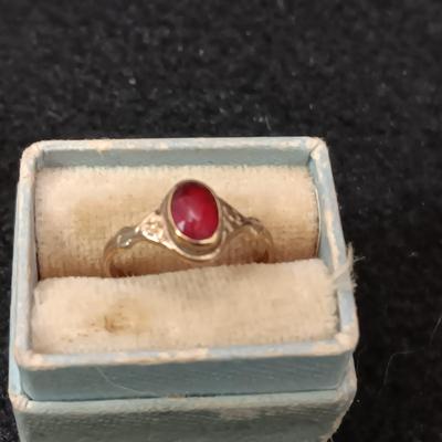 2 ANTIQUE 10K GOLD BABY RINGS 1.07g