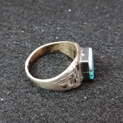 2 STERLING SILVER RINGS SIZE 9 1/2 - WEIGHT 16.25