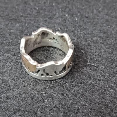 2 STERLING SILVER RINGS 17.65g