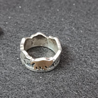 2 STERLING SILVER RINGS 17.65g