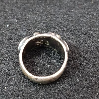 2 STERLING SILVER RINGS SIZES 5 1/4 & 6 - WEIGHT 12.54g