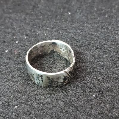2 STERLING SILVER RINGS SIZE 7 - WEIGHT 8.69g