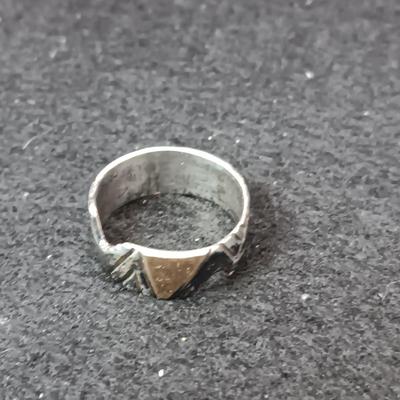 2 STERLING SILVER RINGS SIZE 7 - WEIGHT 8.69g