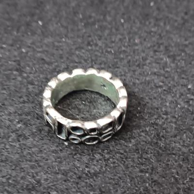 2 THICK STERLING SILVER RINGS SIZES 6 1/2 & 7 WEIGHT 12.16g
