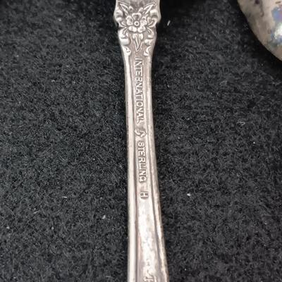 4 STERLING SILVER SPOONS 102g