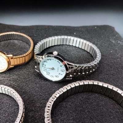6 LADIES WATCHES, ALL NEED NEW BATTERIES