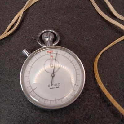 WORKING SEIKO STOPWATCH AND A WHISTLE