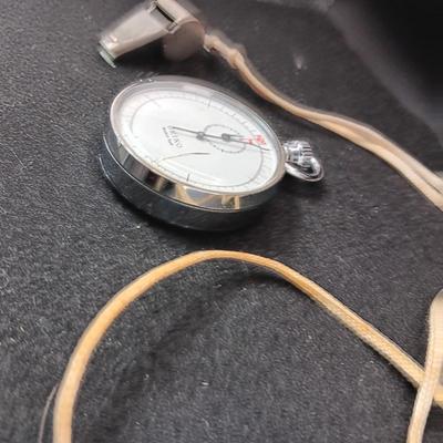 WORKING SEIKO STOPWATCH AND A WHISTLE