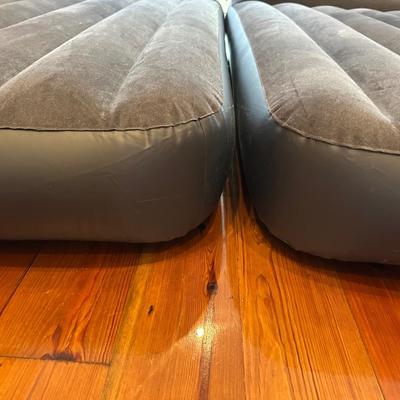 Set of 2 Intex Twin Air Mattresses with Built-in Pump & Pillow