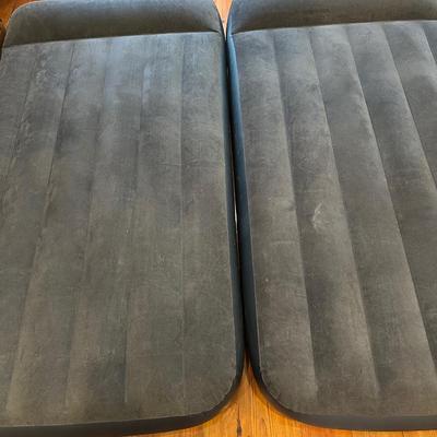 Set of 2 Intex Twin Air Mattresses with Built-in Pump & Pillow