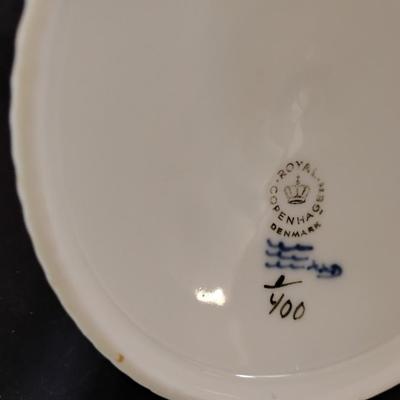 Royal Copenhagen Denmark Bowl with candle holders