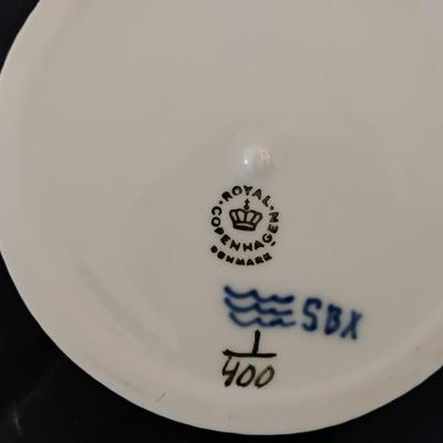 Royal Copenhagen Denmark Bowl with candle holders