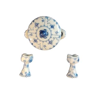 Royal Copenhagen Denmark Bowl with candle holders