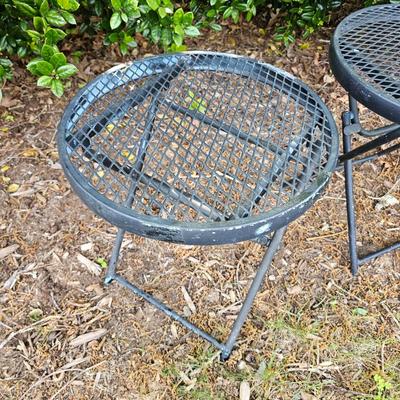Two Metal Outdoor Folding Tables (Y-JS)
