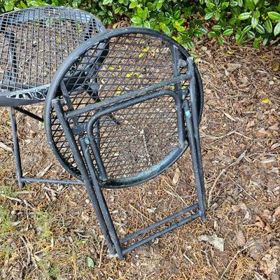 Two Metal Outdoor Folding Tables (Y-JS)