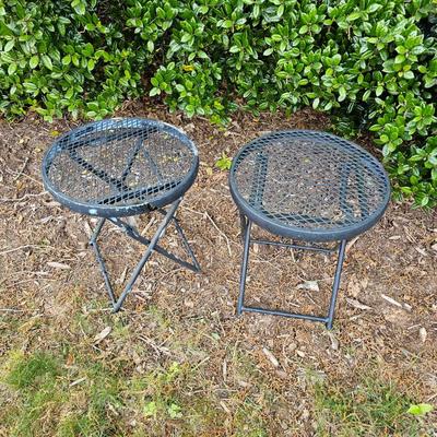 Two Metal Outdoor Folding Tables (Y-JS)