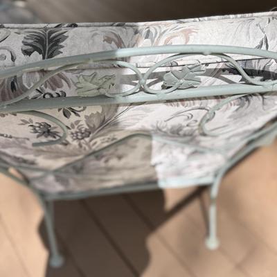 Wrought iron couch and chair