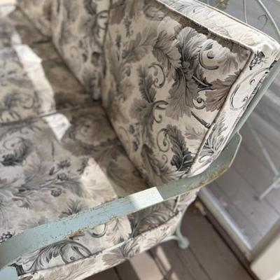 Wrought iron couch and chair