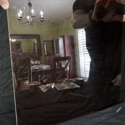 Faux Rattan Glass Top Side Table (Y-JS)