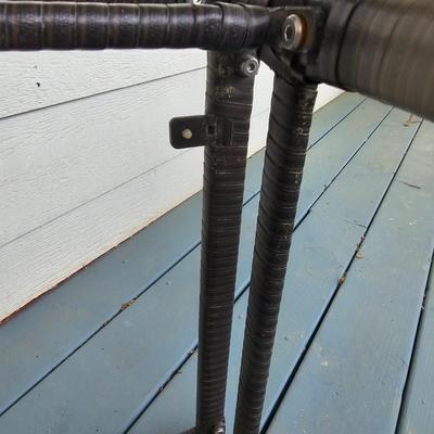 Faux Rattan Glass Top Side Table (Y-JS)