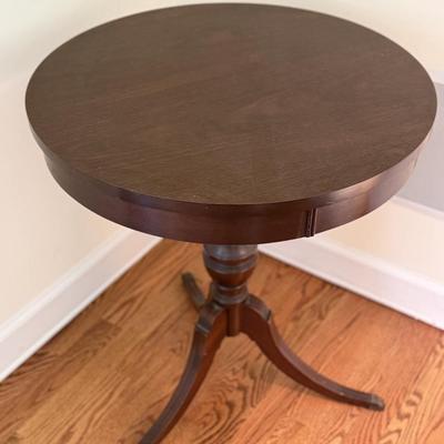 Beautiful round wood table