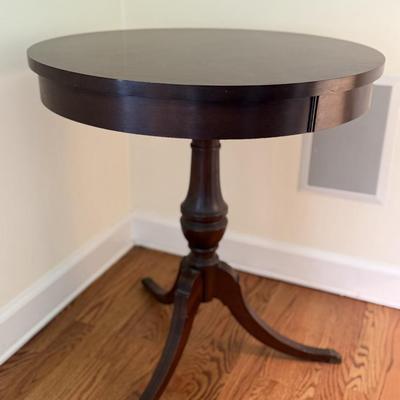 Beautiful round wood table