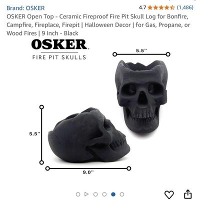 Osker fire pit skull