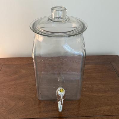 Glass drink dispenser