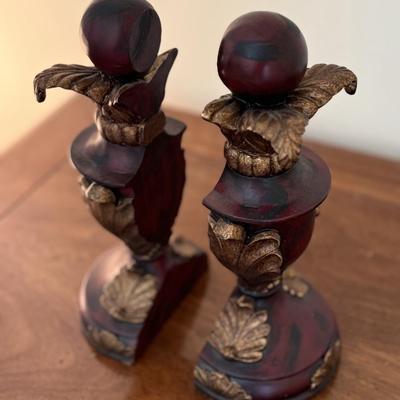 Wood bookends