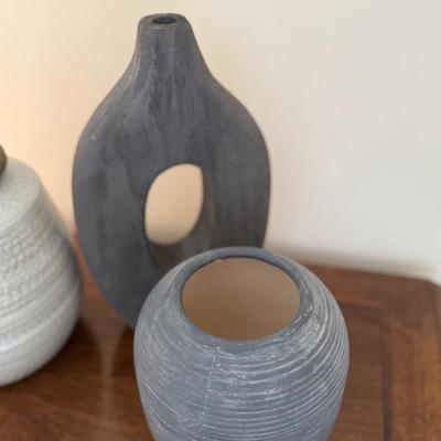 Three beautiful vases