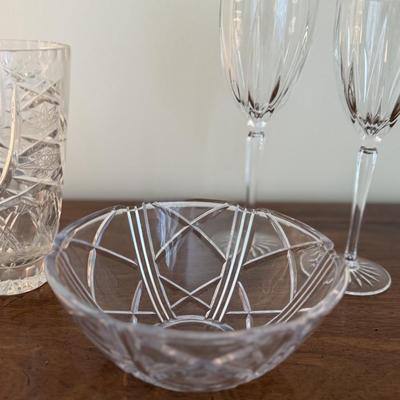 Four beautiful crystal items