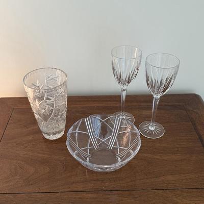 Four beautiful crystal items