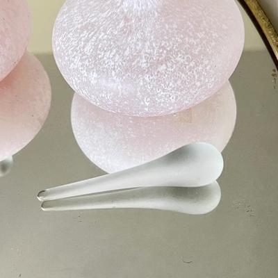 Mixed Vintage Collectibles - Spun Glass, Porcelain, Vanity Tray