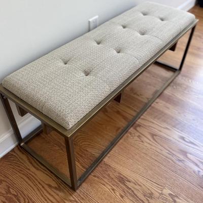 Tufted upholstered bench