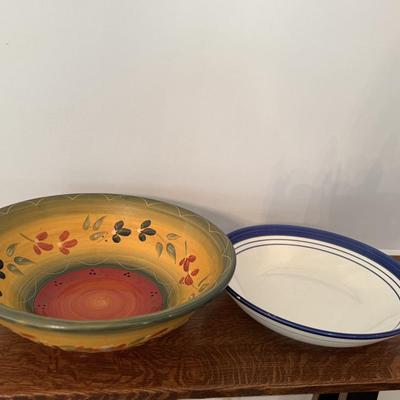 Two pretty serving bowls