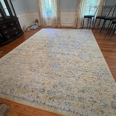 Gorgeous yellow and blue 9 x 12 rug