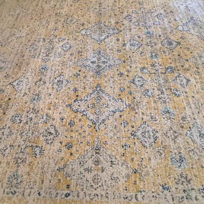 Gorgeous yellow and blue 9 x 12 rug