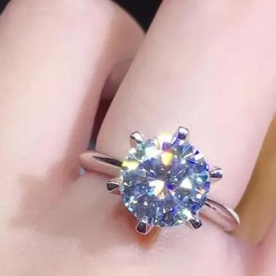 3 ct Moissanite Diamond Ring Certified