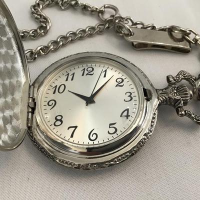 Pocket Watch and Chain New Battery