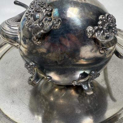 Antique Forbes Silver Company Quadruple Tea Set Silver Plate 4 Pieces