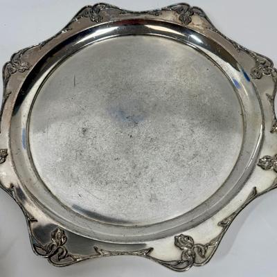 Antique Forbes Silver Company Quadruple Tea Set Silver Plate 4 Pieces